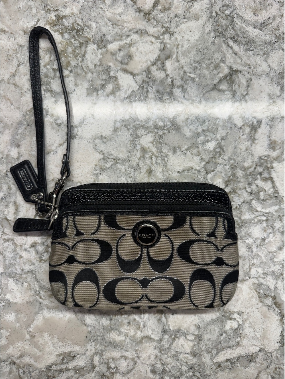 Coach wristlet canvas